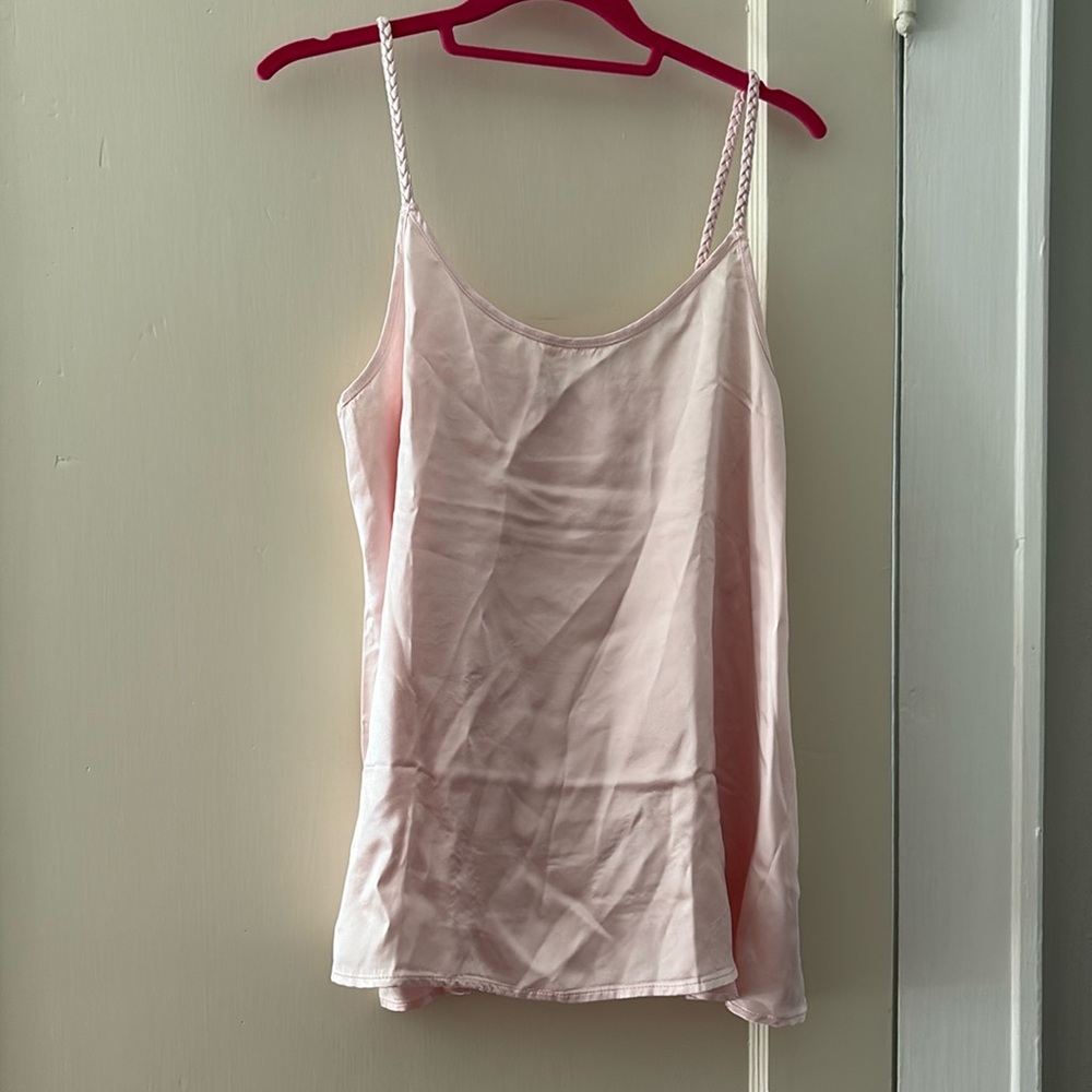 PJ Harlow Daisy Satin Cami with Braided Straps